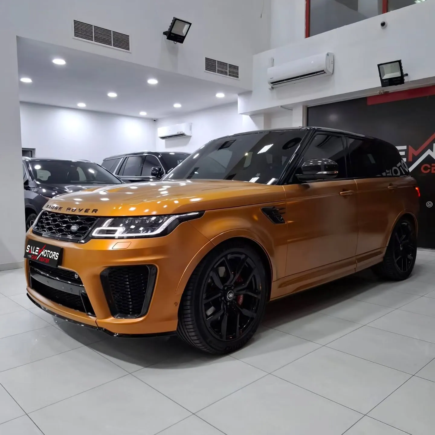 2019 Land Rover Range Rover Sport SVR, front three-quarter view